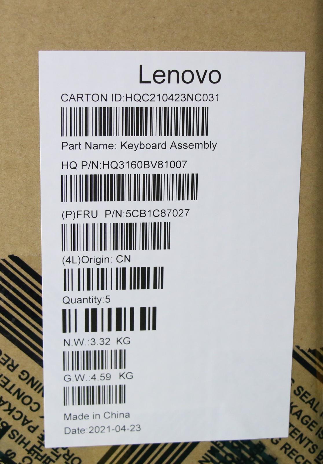 Lenovo Cover Upper Case Asm_Hbw H82L9 - 5CB1C87027