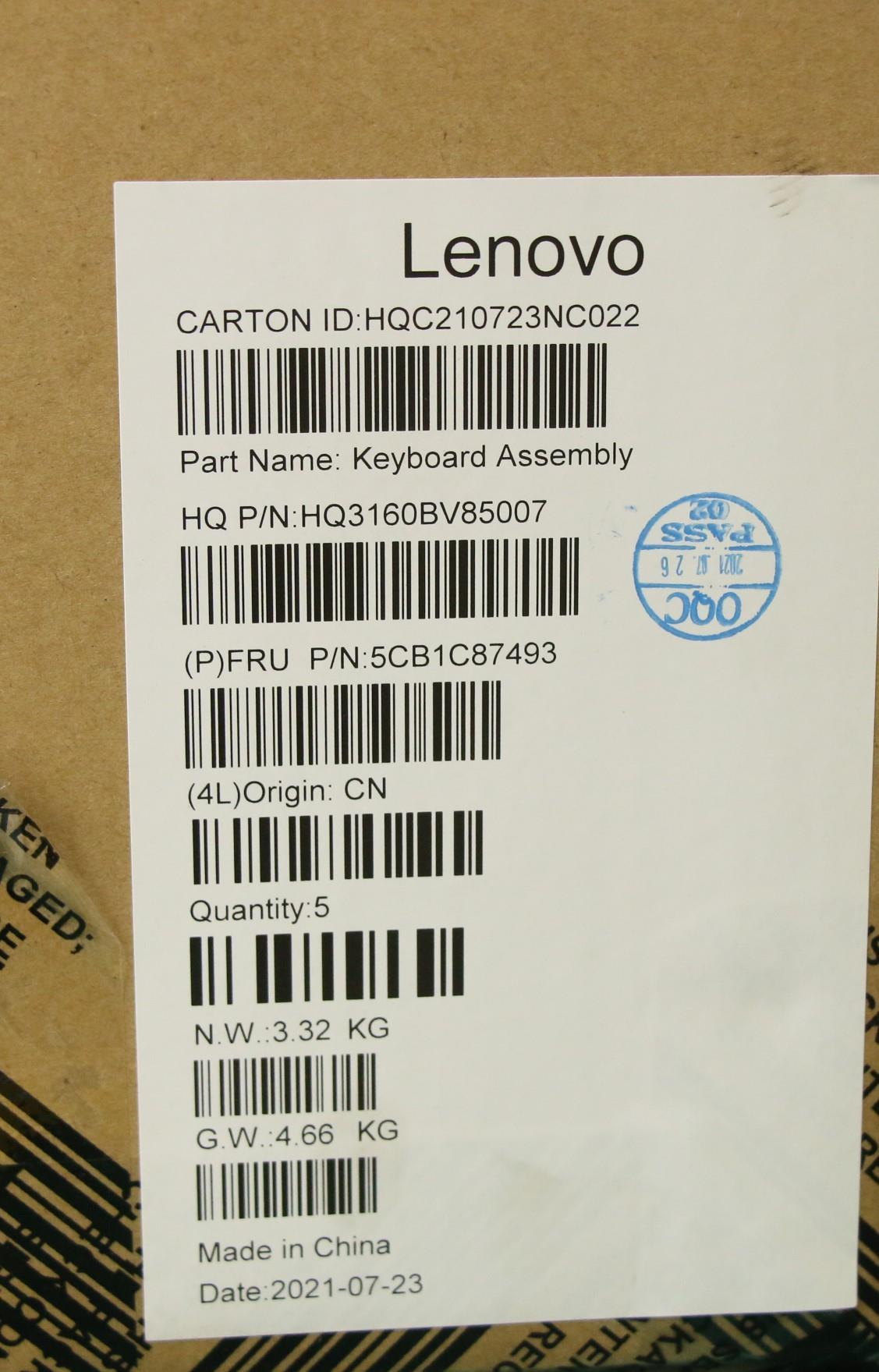 Lenovo Cover Upper Case Asm_Ita H82L9 - 5CB1C87493