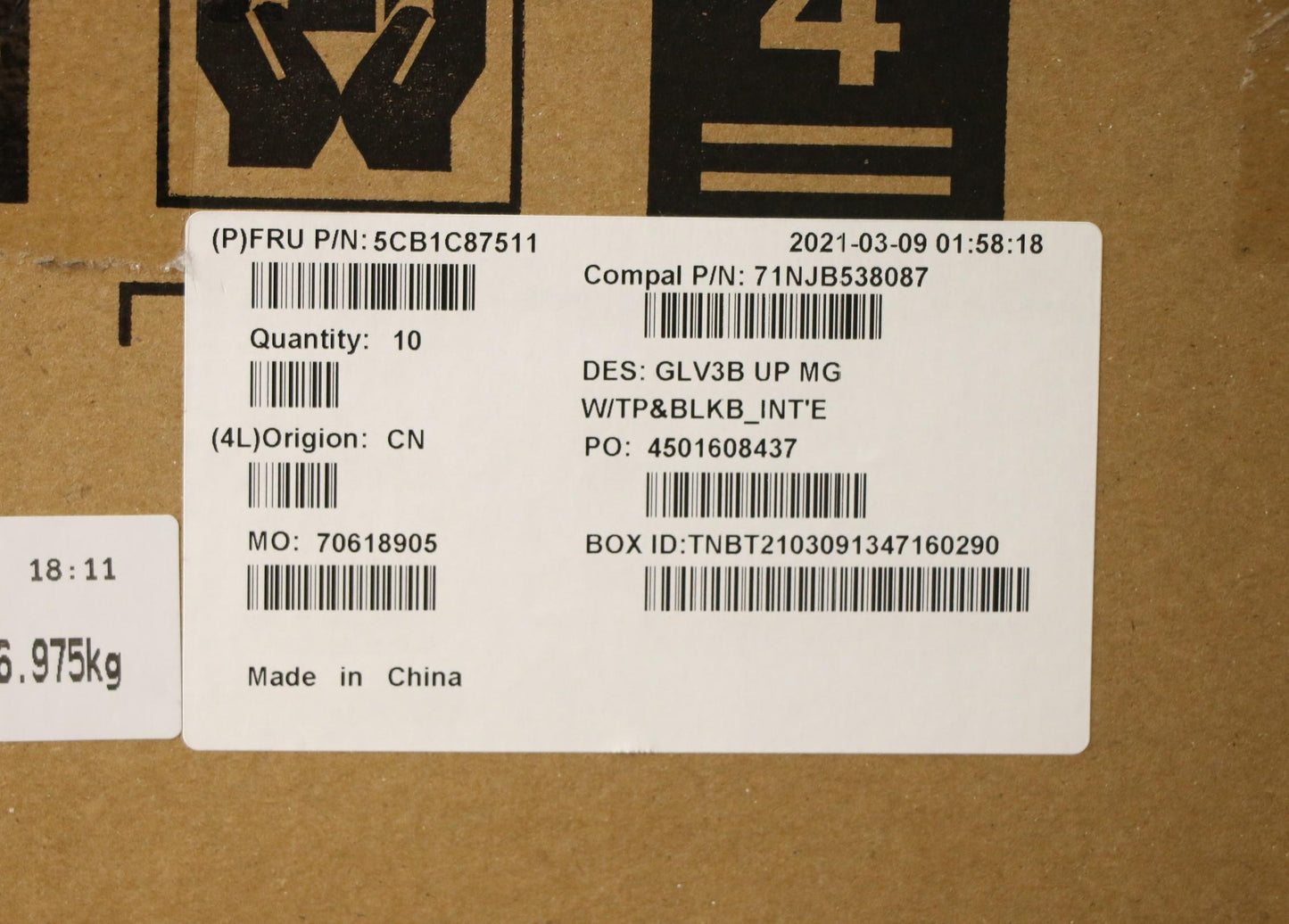 Lenovo Cover Uppercaseasm_Euro Eng C2 - 5CB1C87511