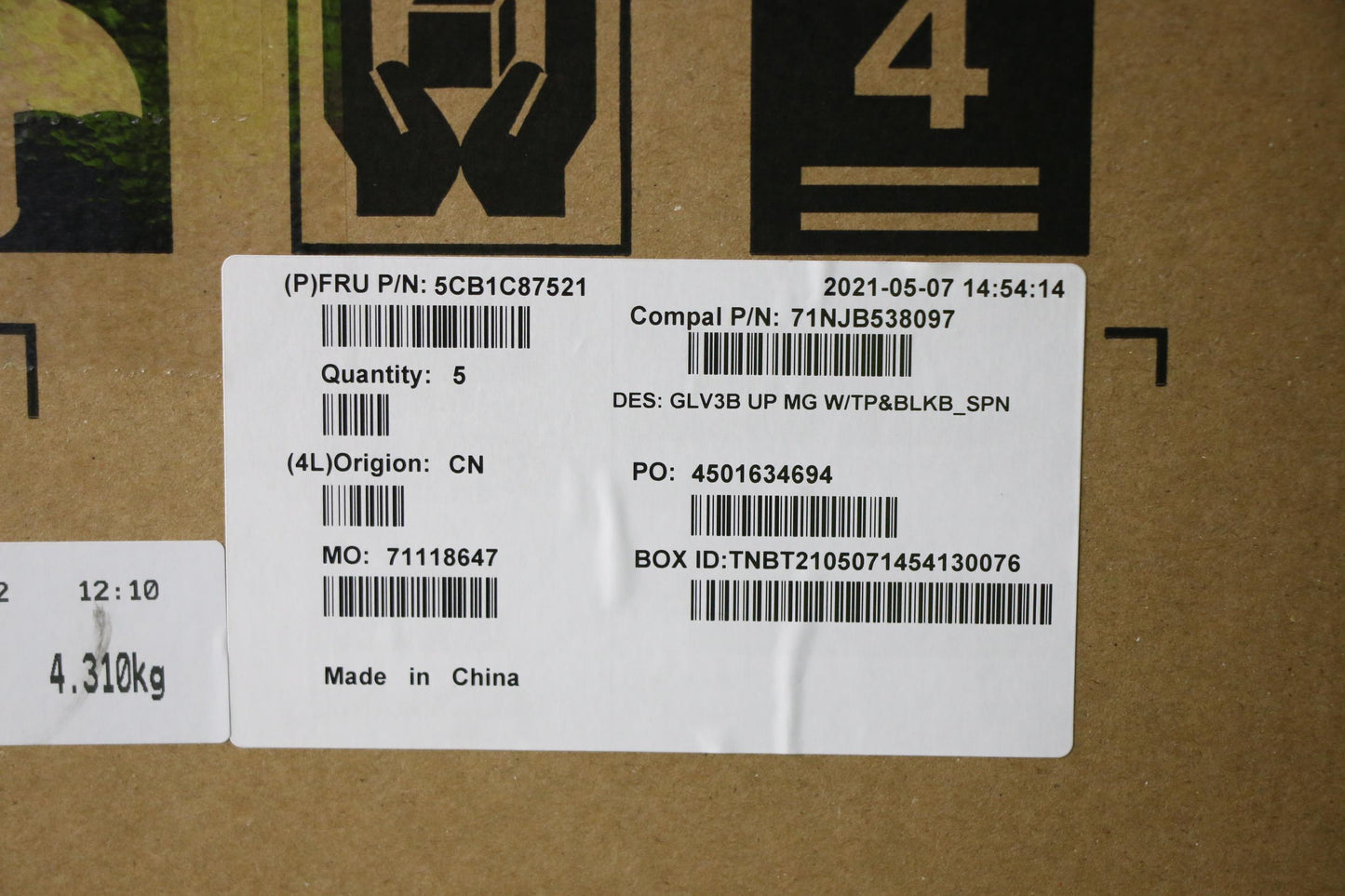 Lenovo Cover Uppercaseasm_Spa C21A4 M - 5CB1C87521