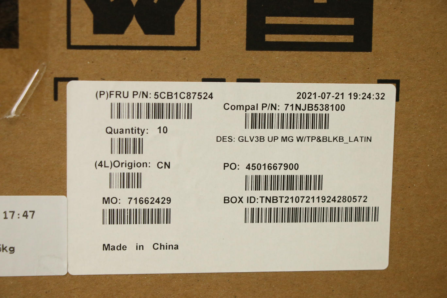Lenovo Cover Uppercaseasm_La Spa C21A - 5CB1C87524