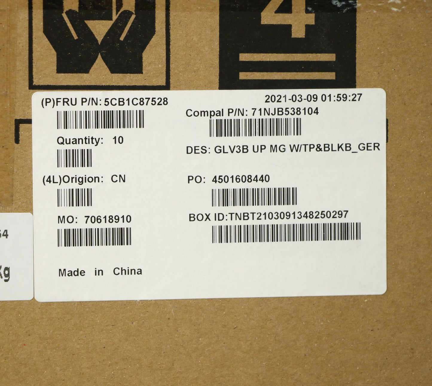 Lenovo Cover Uppercaseasm_Ger C21A4 M - 5CB1C87528