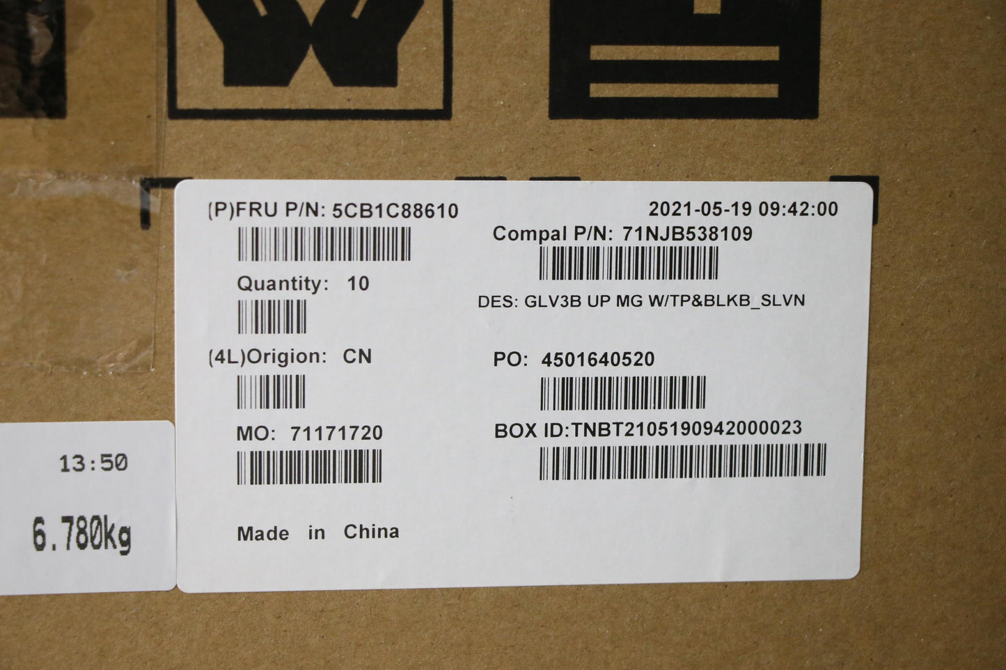 Lenovo Cover Uppercaseasm_Slv C21A4 M - 5CB1C88610