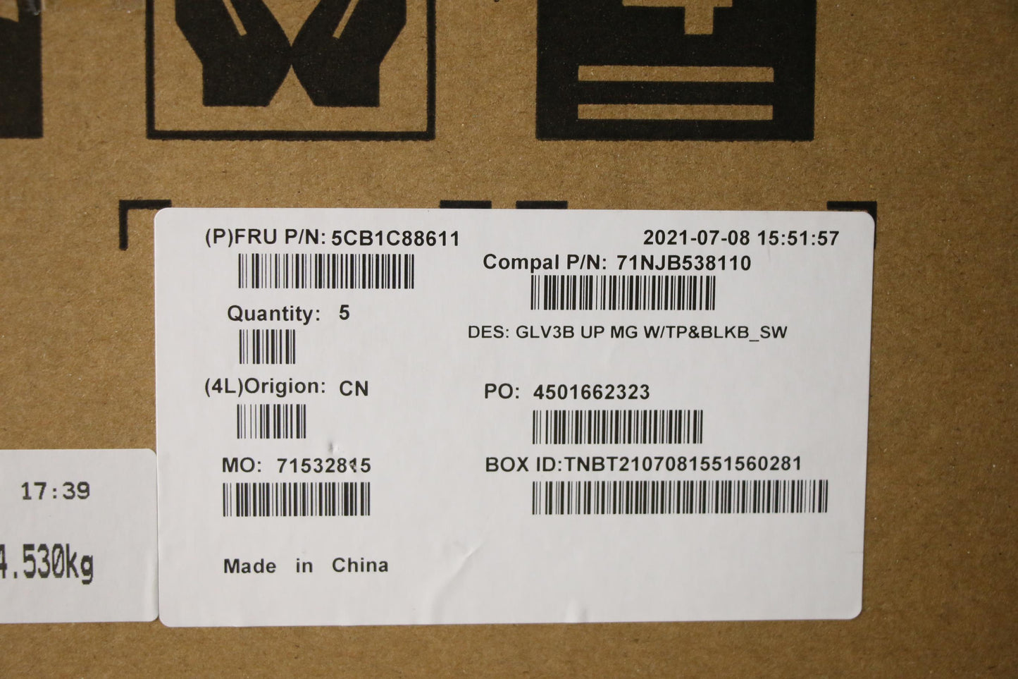 Lenovo Cover Uppercaseasm_Sws C21A4 M - 5CB1C88611