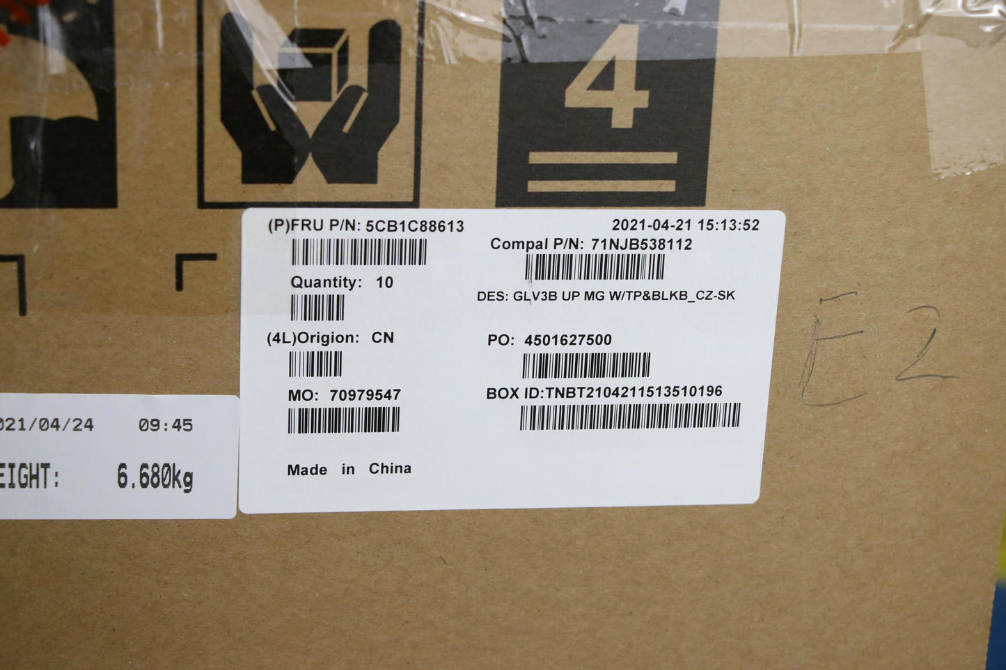 Lenovo Cover Uppercaseasm_Cze/Slk C21 - 5CB1C88613