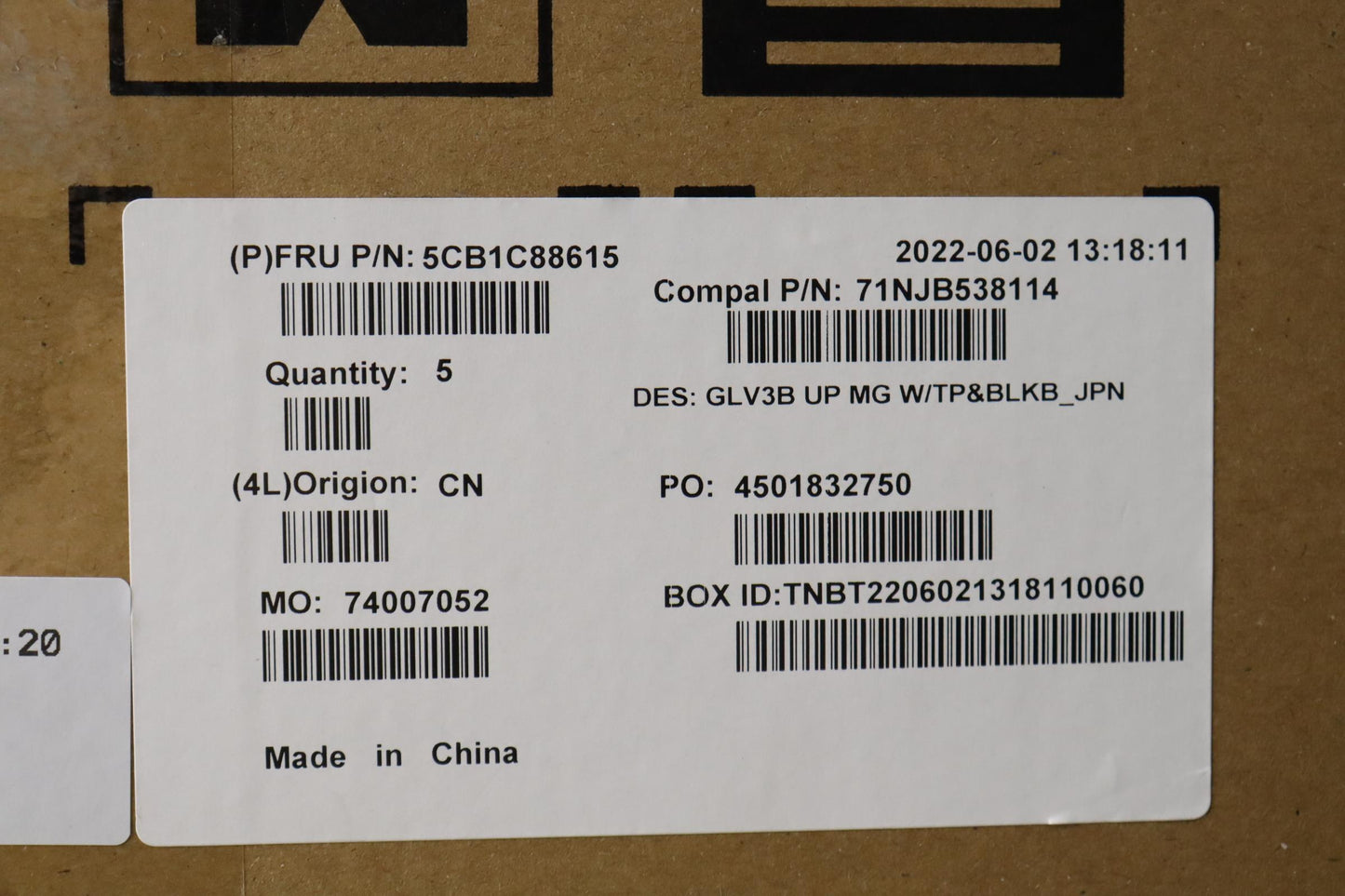 Lenovo Cover Uppercaseasm_Jpn C21A4 M - 5CB1C88615