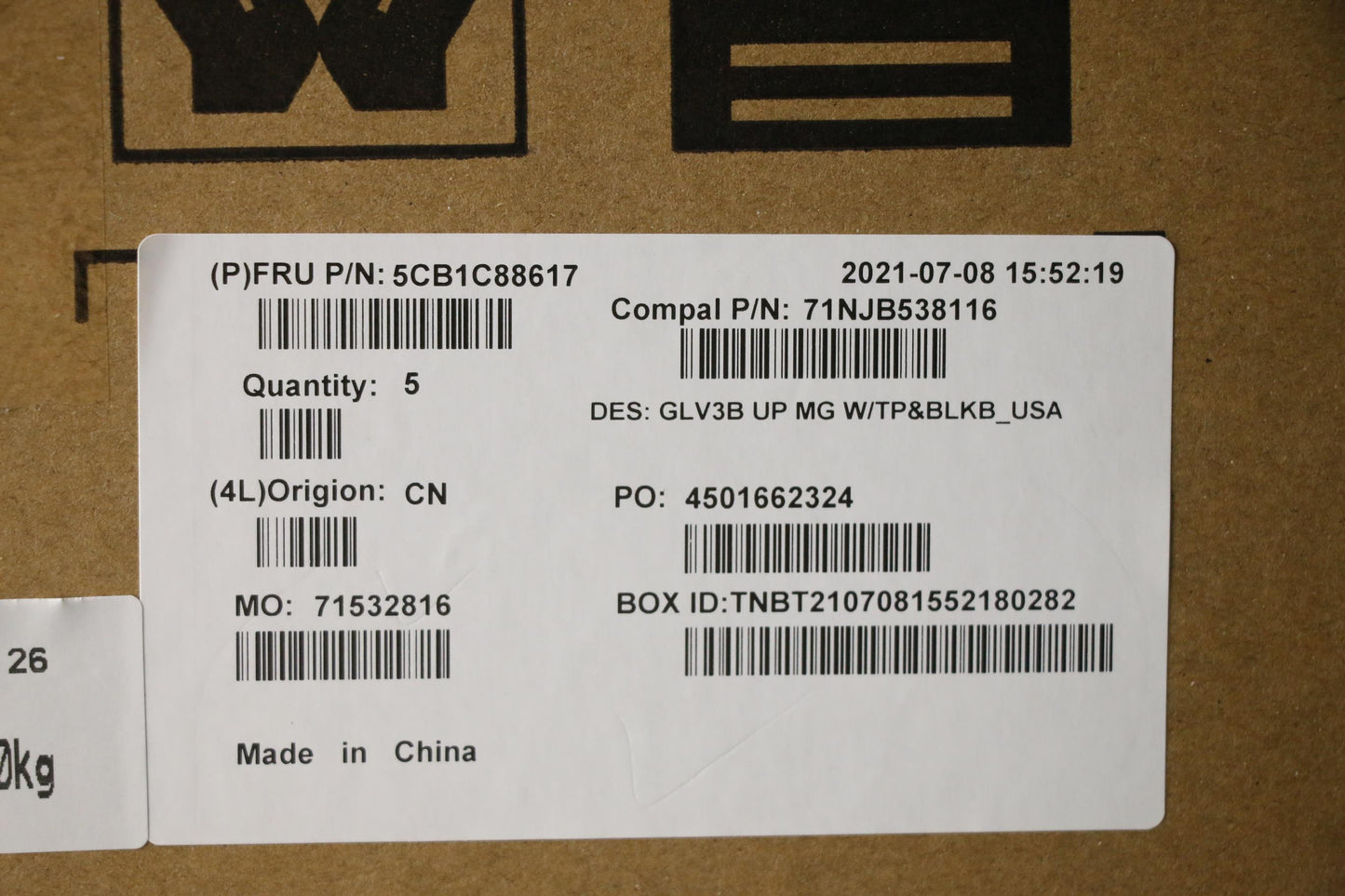 Lenovo C-Cover with Keyboard, USA English, Mineral Grey, Backlight - 5CB1C88617