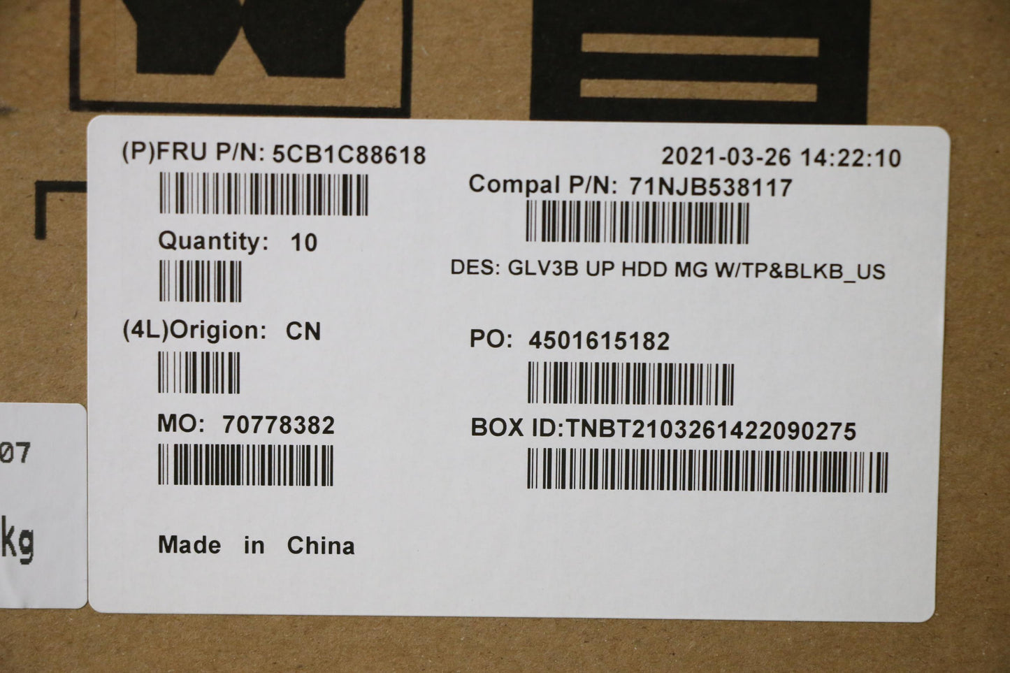 Lenovo Cover Uppercaseasm_Eng C21A4 H - 5CB1C88618