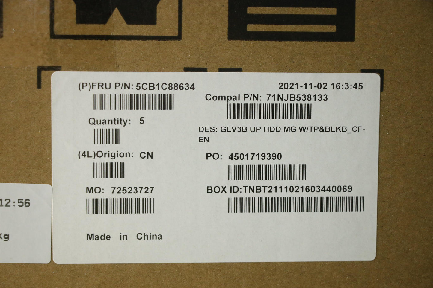 Lenovo Cover Uppercaseasm_Fra/Eng C21 - 5CB1C88634