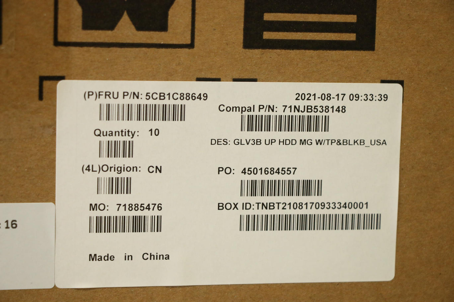 Lenovo Cover Uppercaseasm_Usa Eng C21 - 5CB1C88649