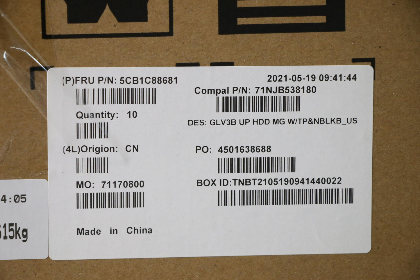 Lenovo Cover Uppercaseasm_Eng C21A4 H - 5CB1C88681