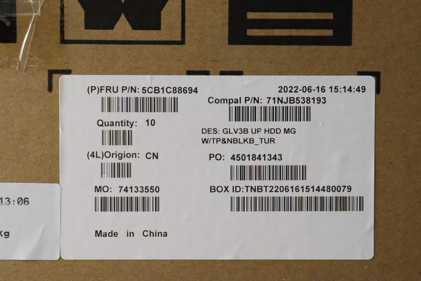 Lenovo Cover Uppercaseasm_Tur C21A4 H - 5CB1C88694