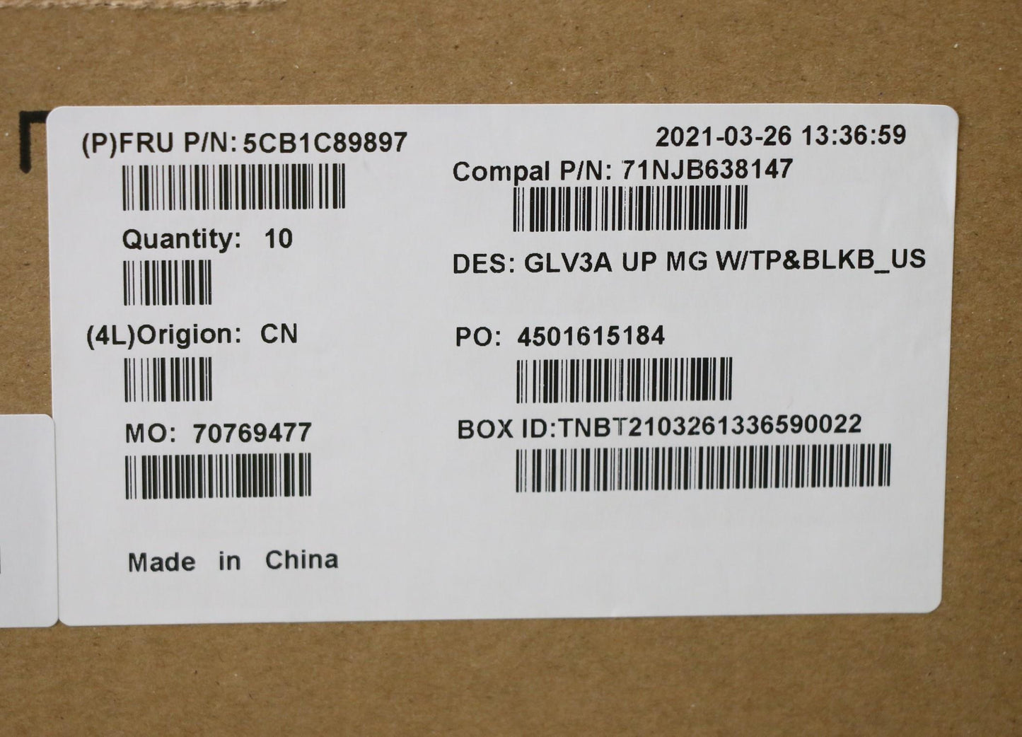 Lenovo Cover Upper Case Asm_Eng C 21A - 5CB1C89897
