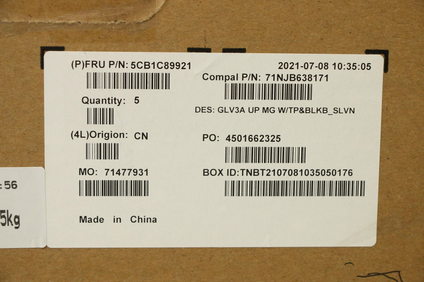 Lenovo Cover Upper Case Asm_Slv C 21A - 5CB1C89921