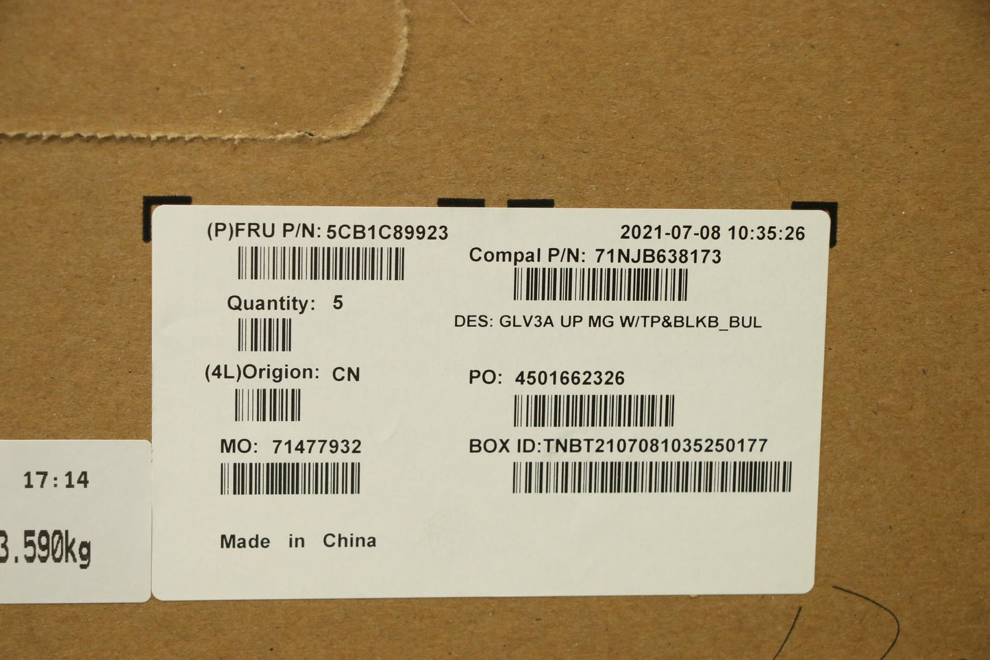 Lenovo Cover Upper Case Asm_Bul C 21A - 5CB1C89923