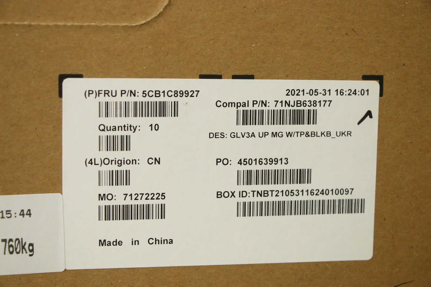 Lenovo Cover Upper Case Asm_Ukr C 21A - 5CB1C89927