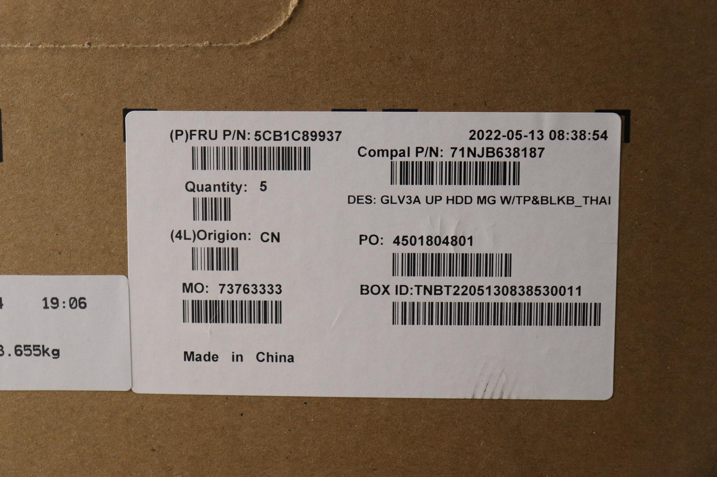 Lenovo Cover Upper Case Asm_Thai C 21 - 5CB1C89937