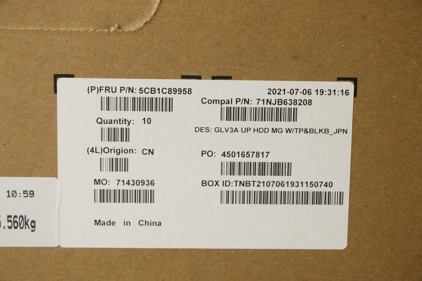 Lenovo Cover Upper Case Asm_Jpn C 21A - 5CB1C89958