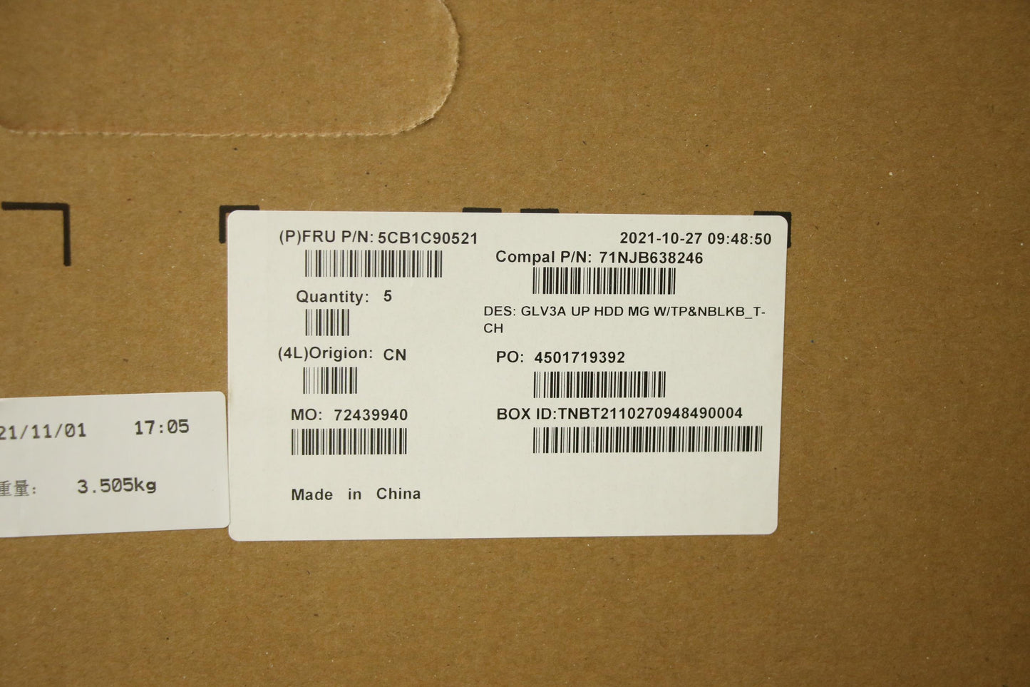 Lenovo Cover Upper Case Asm_Tc C 21A2 - 5CB1C90521
