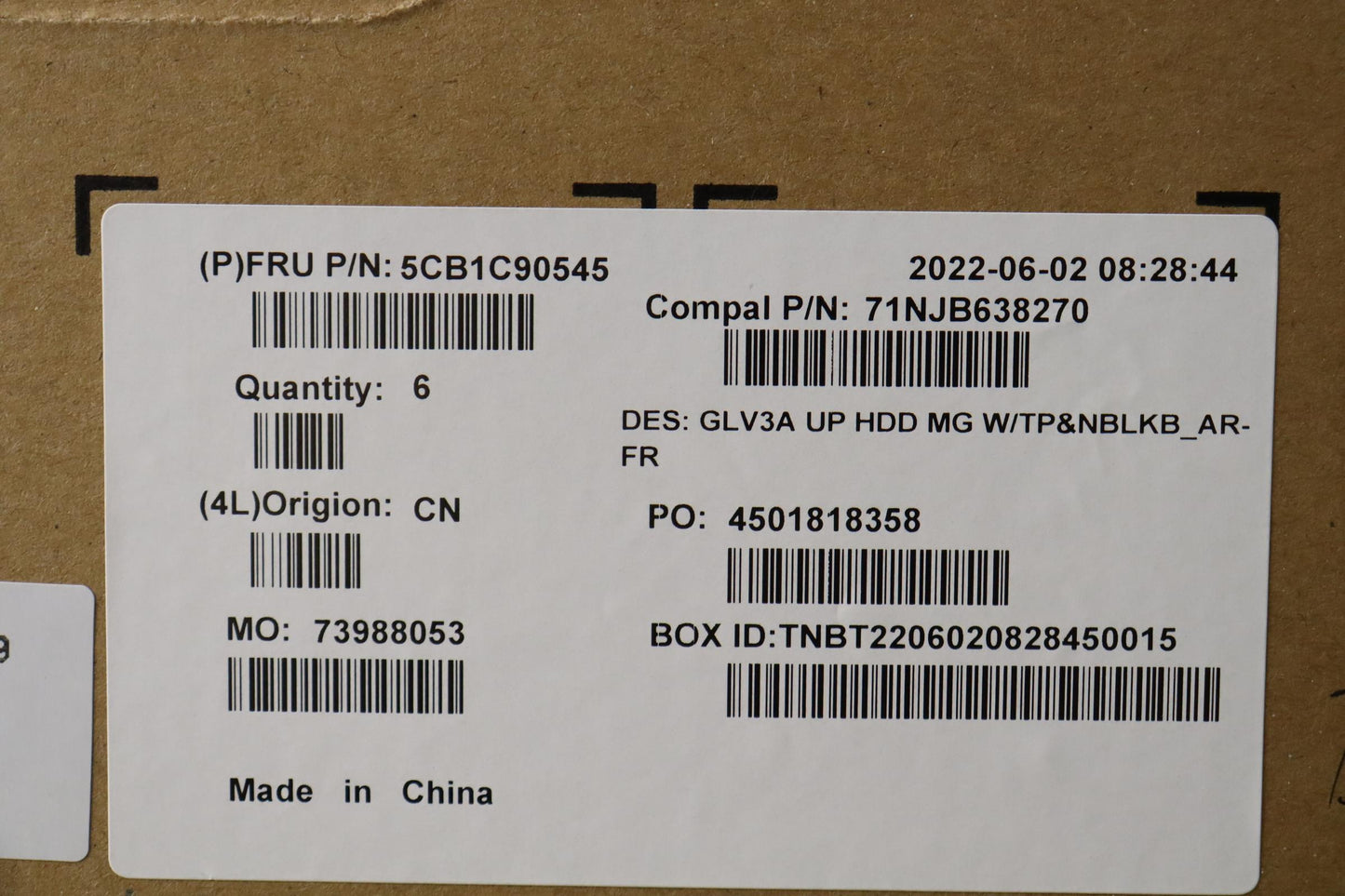 Lenovo Cover Uppercaseasm_Fra/Ara C21 - 5CB1C90545