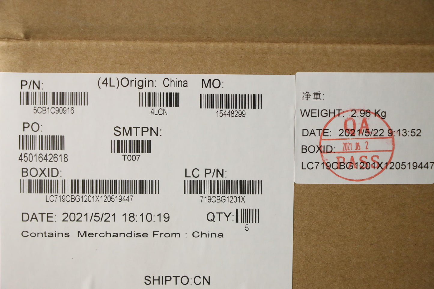 Lenovo Cover Upper Case Asm_Eng L82Nh - 5CB1C90916