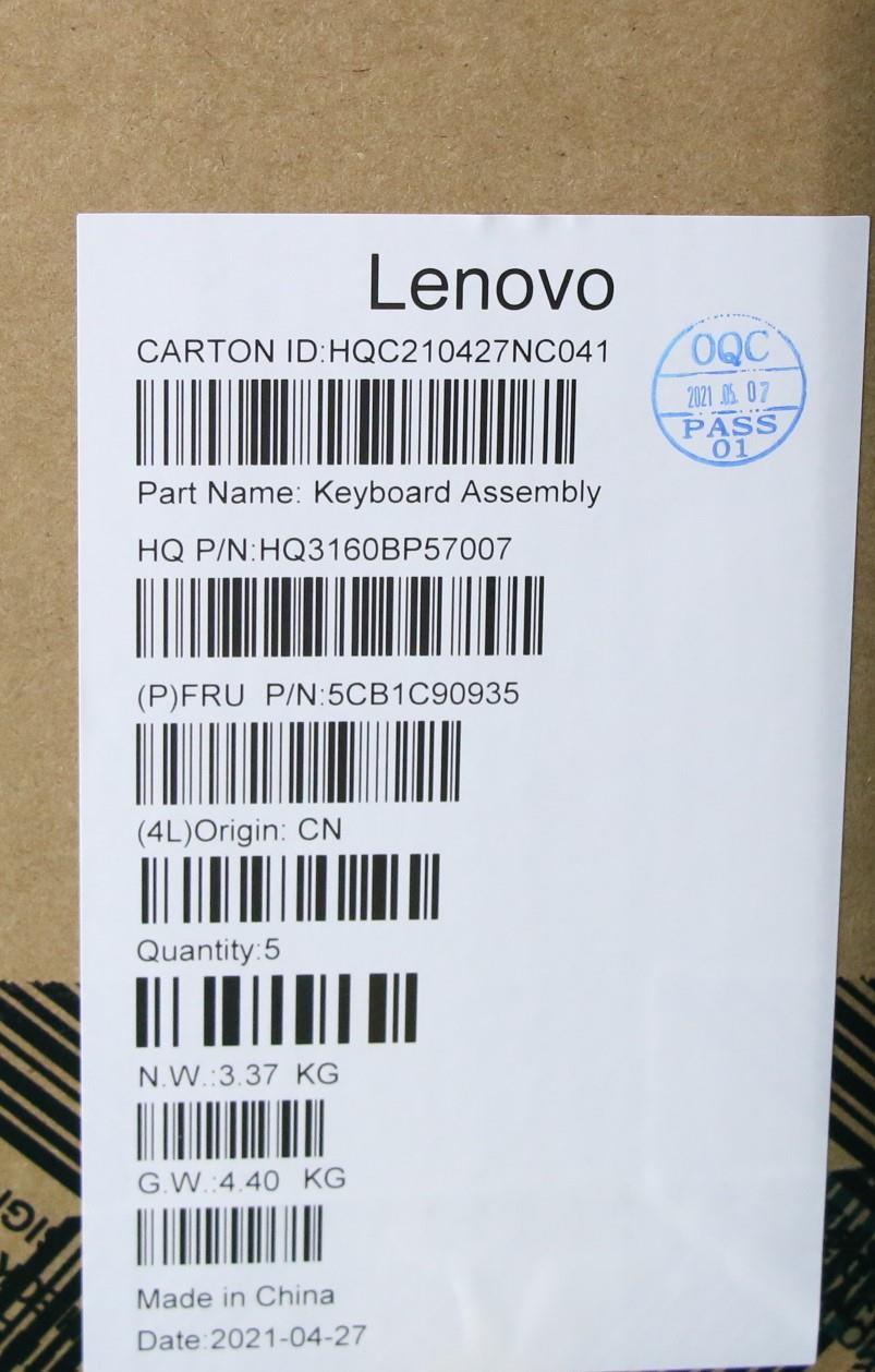 Lenovo Cover Upper Case Asm Uke H 82K - 5CB1C90935