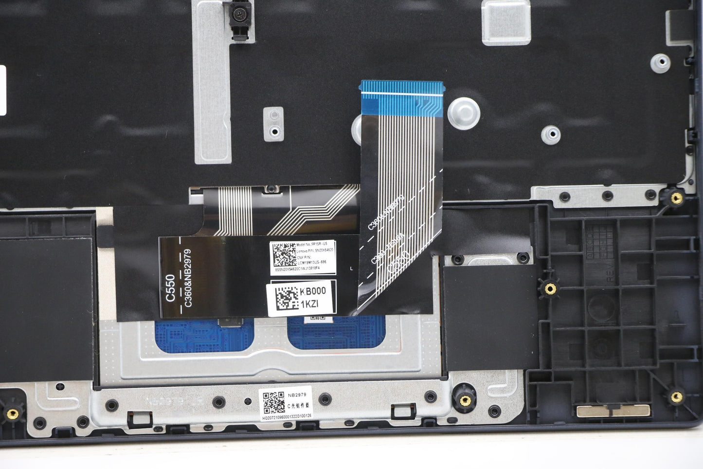 Lenovo C-Cover with Keyboard, USA English, Abyss Blue, Non-Backlit - 5CB1C90941