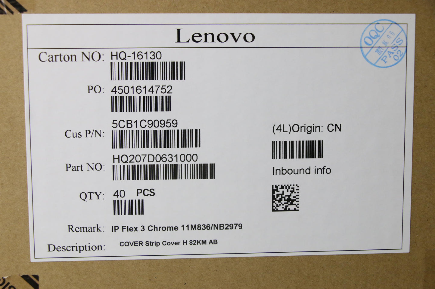 Lenovo Cover Strip Cover H 82Km Ab - 5CB1C90959