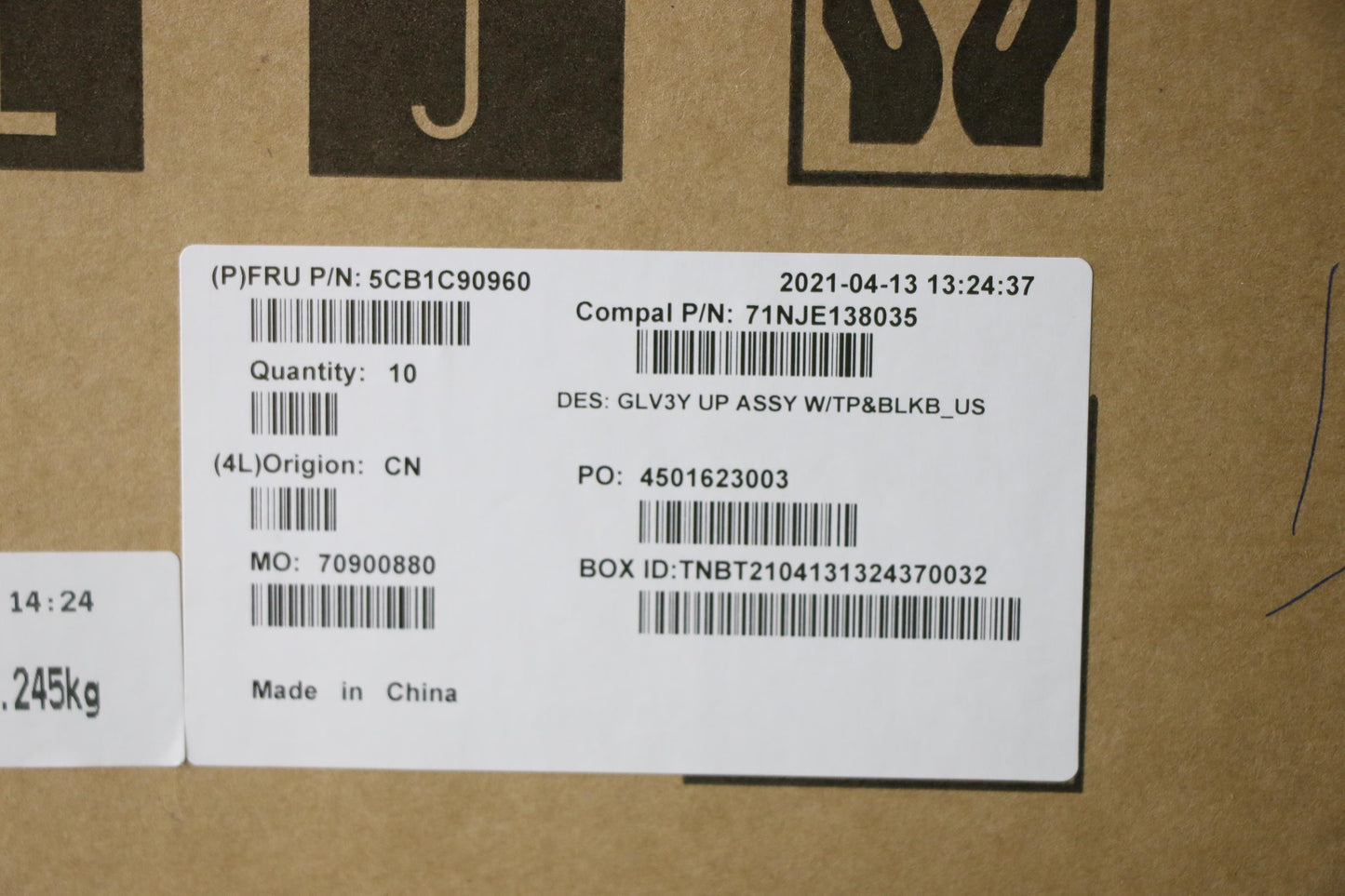 Lenovo Cover Upper Case Asm_Eng C 20W - 5CB1C90960