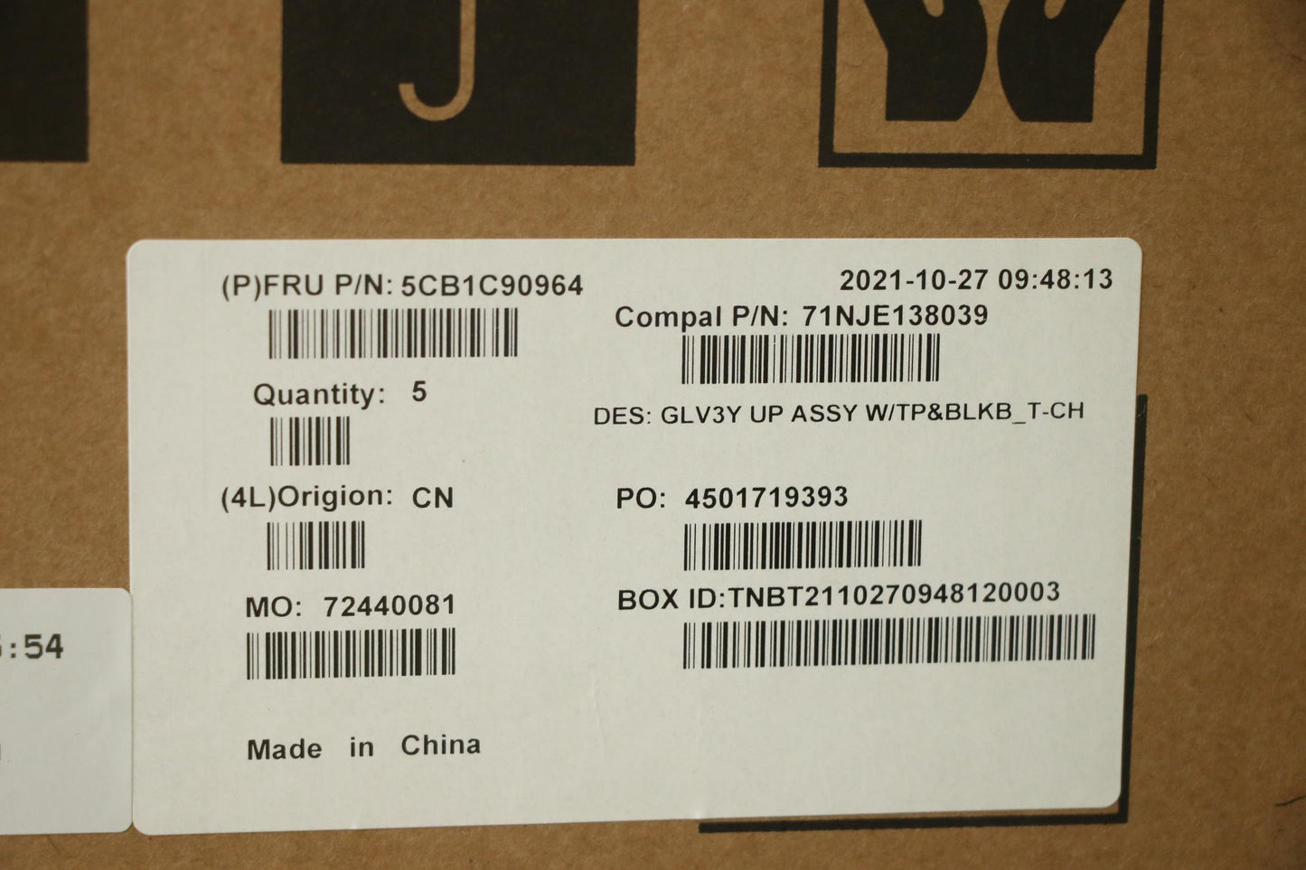 Lenovo Cover Upper Case Asm_Tc C 20We - 5CB1C90964