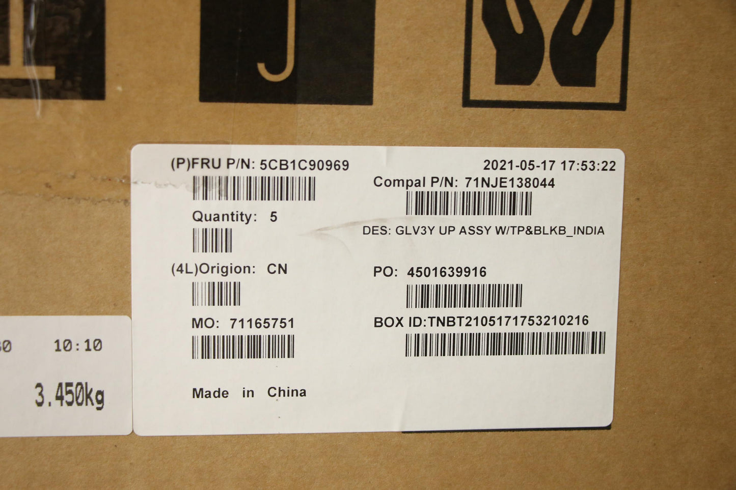Lenovo Cover Upper Case Asm_Hin C 20W - 5CB1C90969
