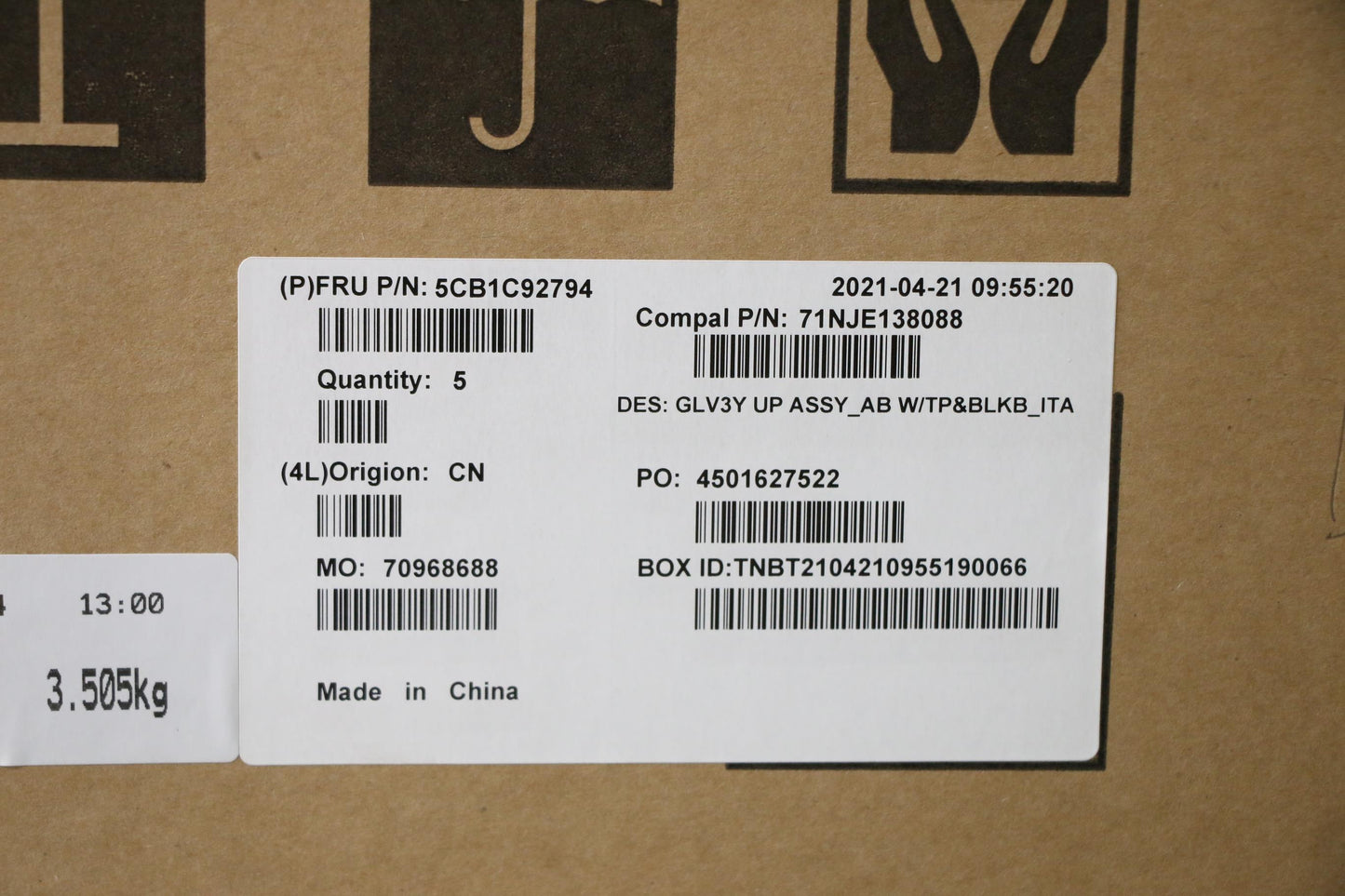 Lenovo Cover Upper Case Asm_Ita C20We - 5CB1C92794