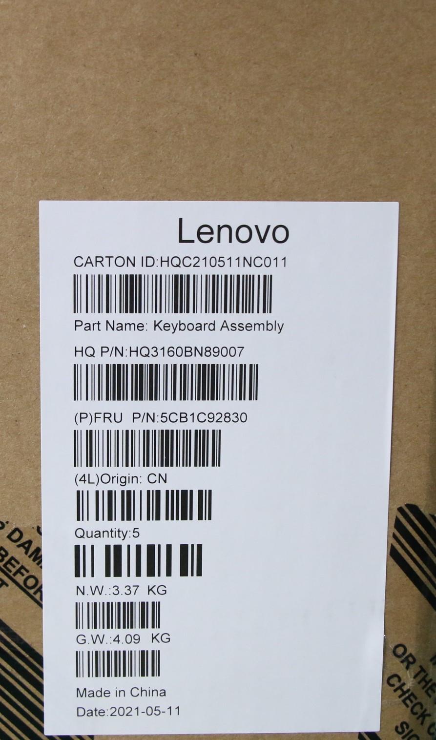 Lenovo Cover Upper Case Asm_Jpn H 82K - 5CB1C92830