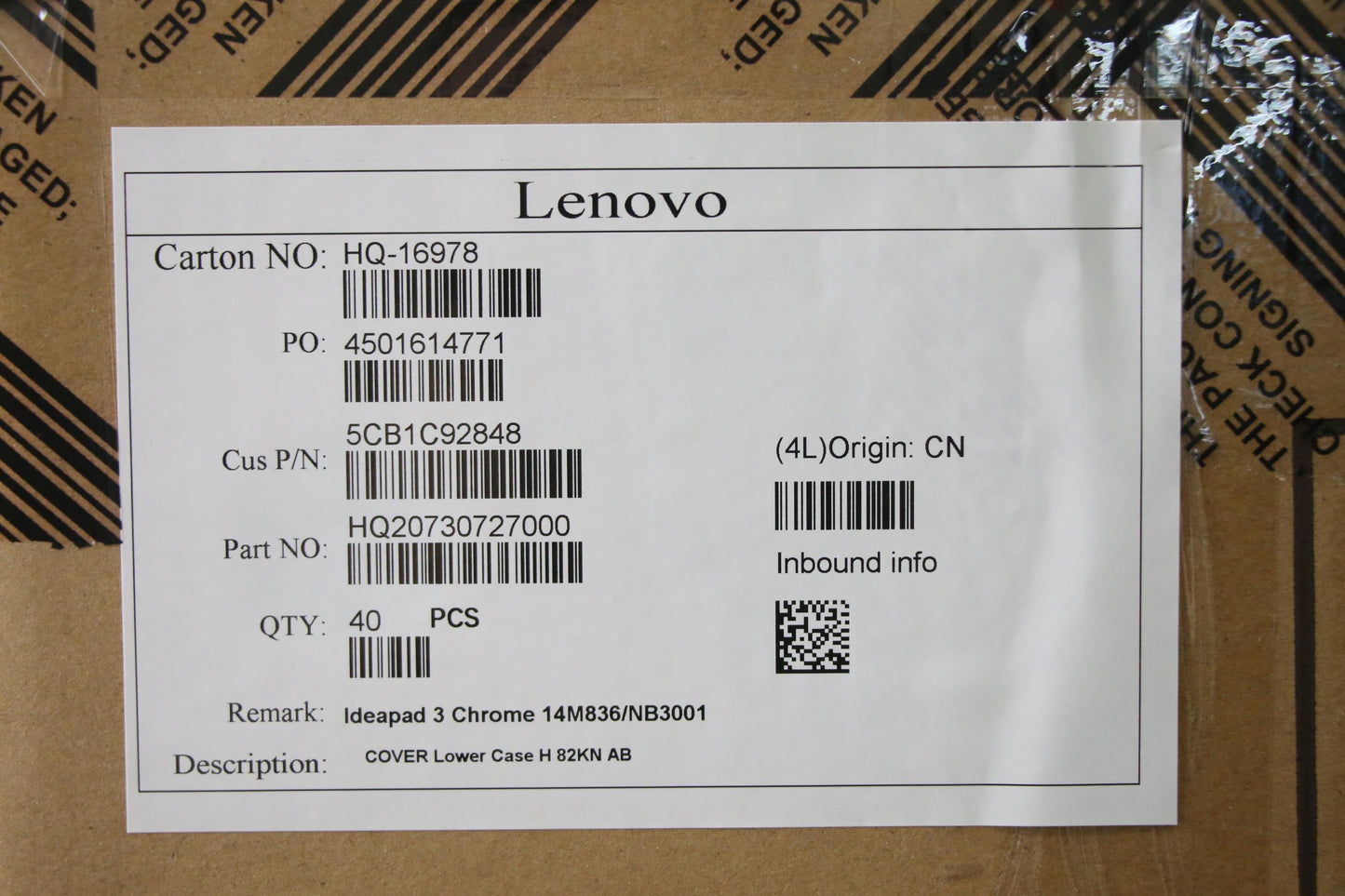 Lenovo Cover Lower Case H 82Kn Ab - 5CB1C92848