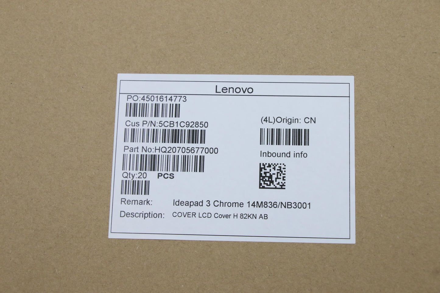 Lenovo Cover Lcd Cover H 82Kn Ab - 5CB1C92850