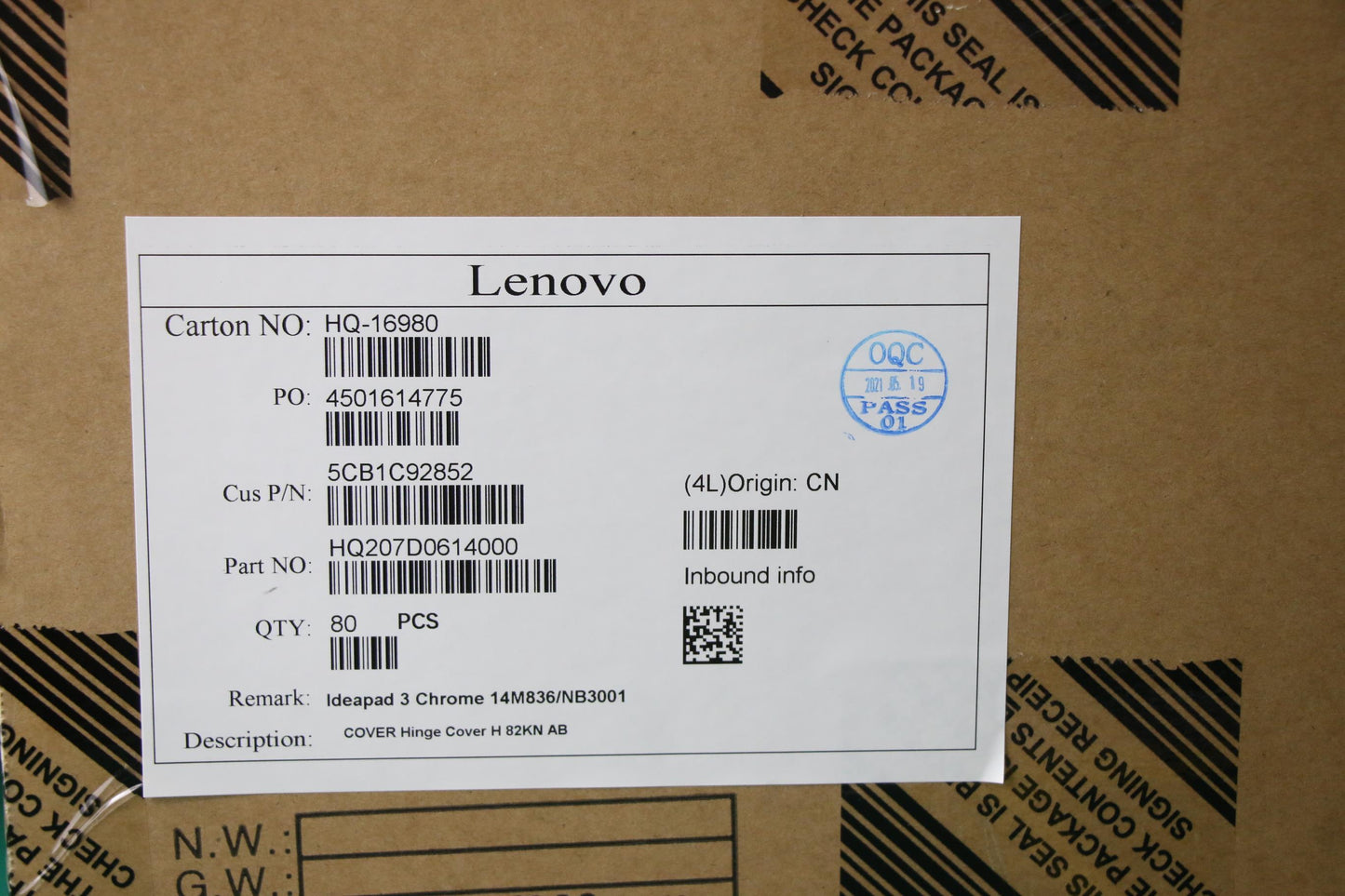 Lenovo Cover Hinge Cover H 82Kn Ab - 5CB1C92852