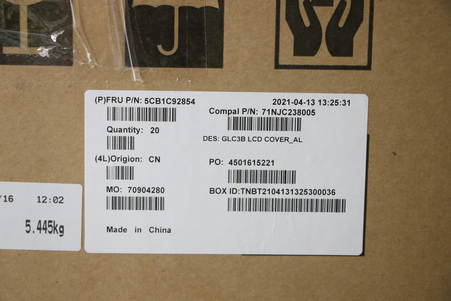Lenovo Cover Lcd Cover C 82Nd Al - 5CB1C92854