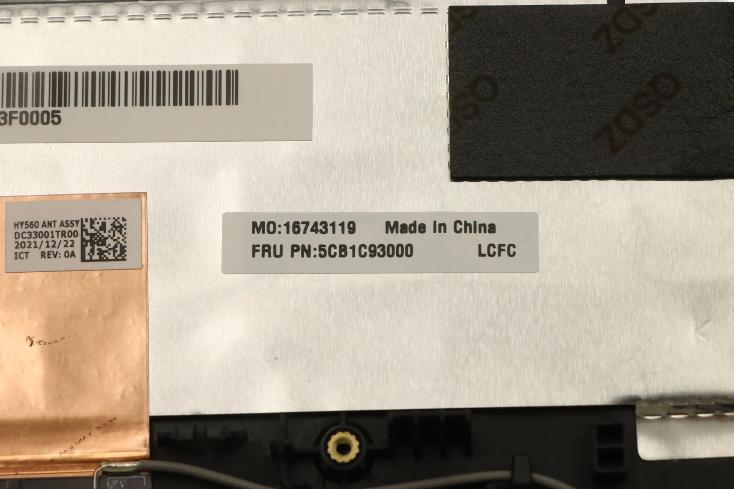 Lenovo Cover Upper Case Asm_Eng L82Jw - 5CB1C93000