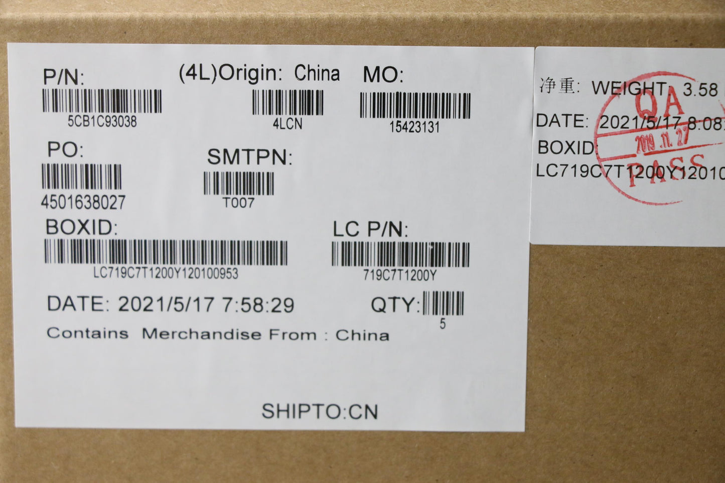 Lenovo Cover Uppercaseasm_Fra/Aral82J - 5CB1C93038
