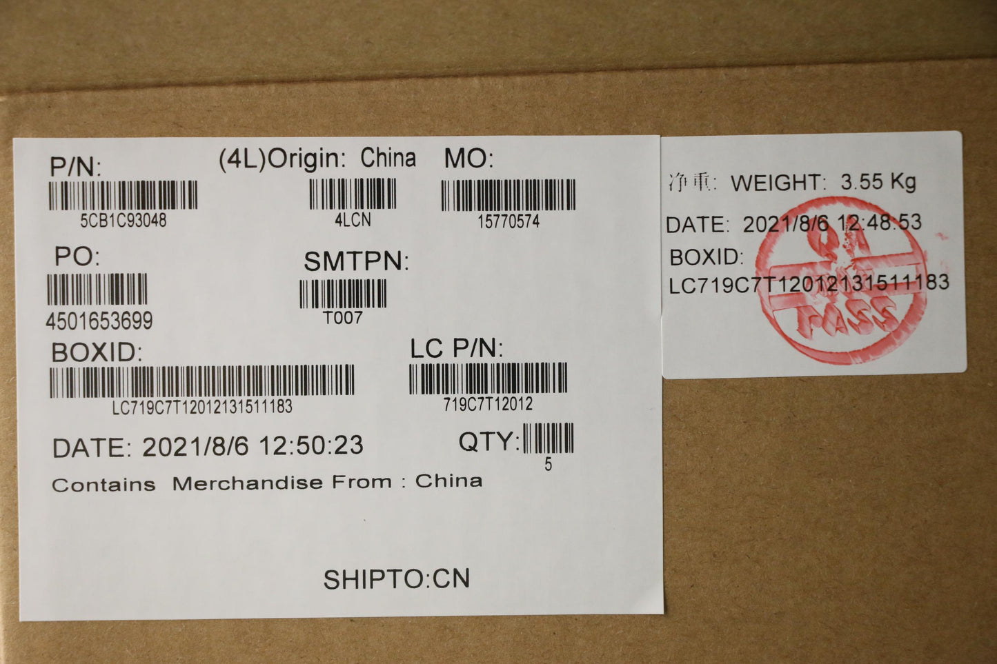 Lenovo Cover Upper Case Asm_Laspal82J - 5CB1C93048