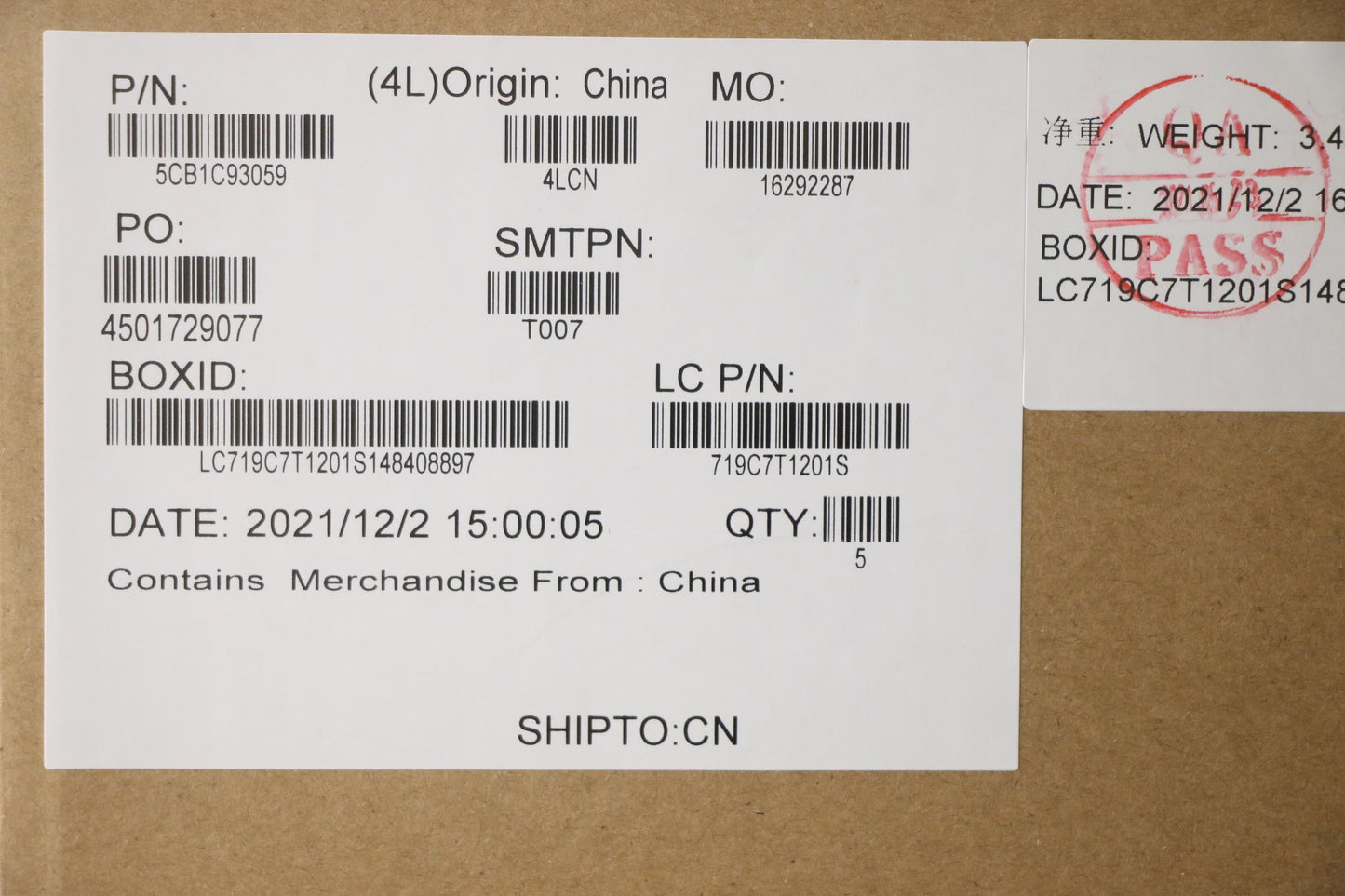 Lenovo Cover Upper Case Asm_Ara L82Jw - 5CB1C93059