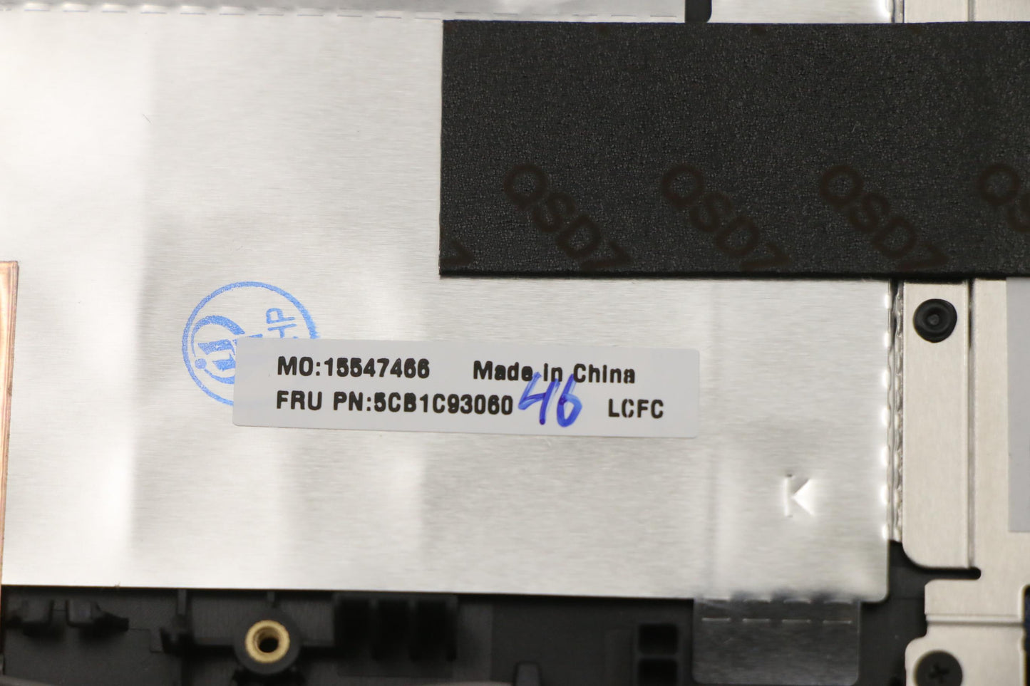 Lenovo Cover Upper Case Asm_Bel L82Jw - 5CB1C93060