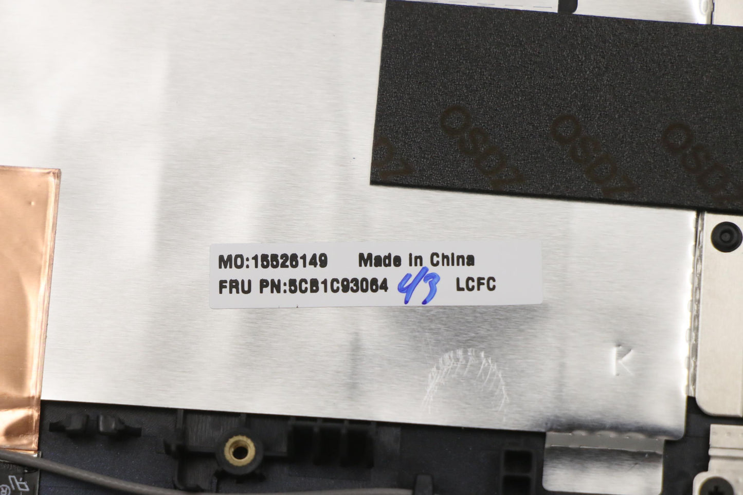 Lenovo Cover Upper Case Asm_Eng L82Jw - 5CB1C93064