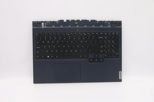 Lenovo C-Cover with Keyboard, USA English, Blue, White Backlit, with Fingerprint Reader - 5CB1C93068