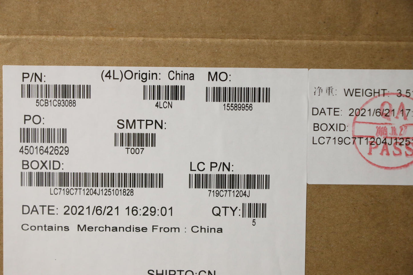 Lenovo Cover Upper Case Asm_Tc L82Jw - 5CB1C93088