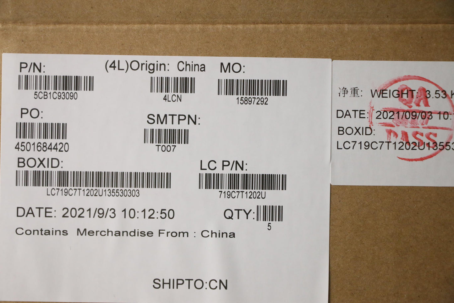 Lenovo Cover Upper Case Asm_Ukr L82Jw - 5CB1C93090