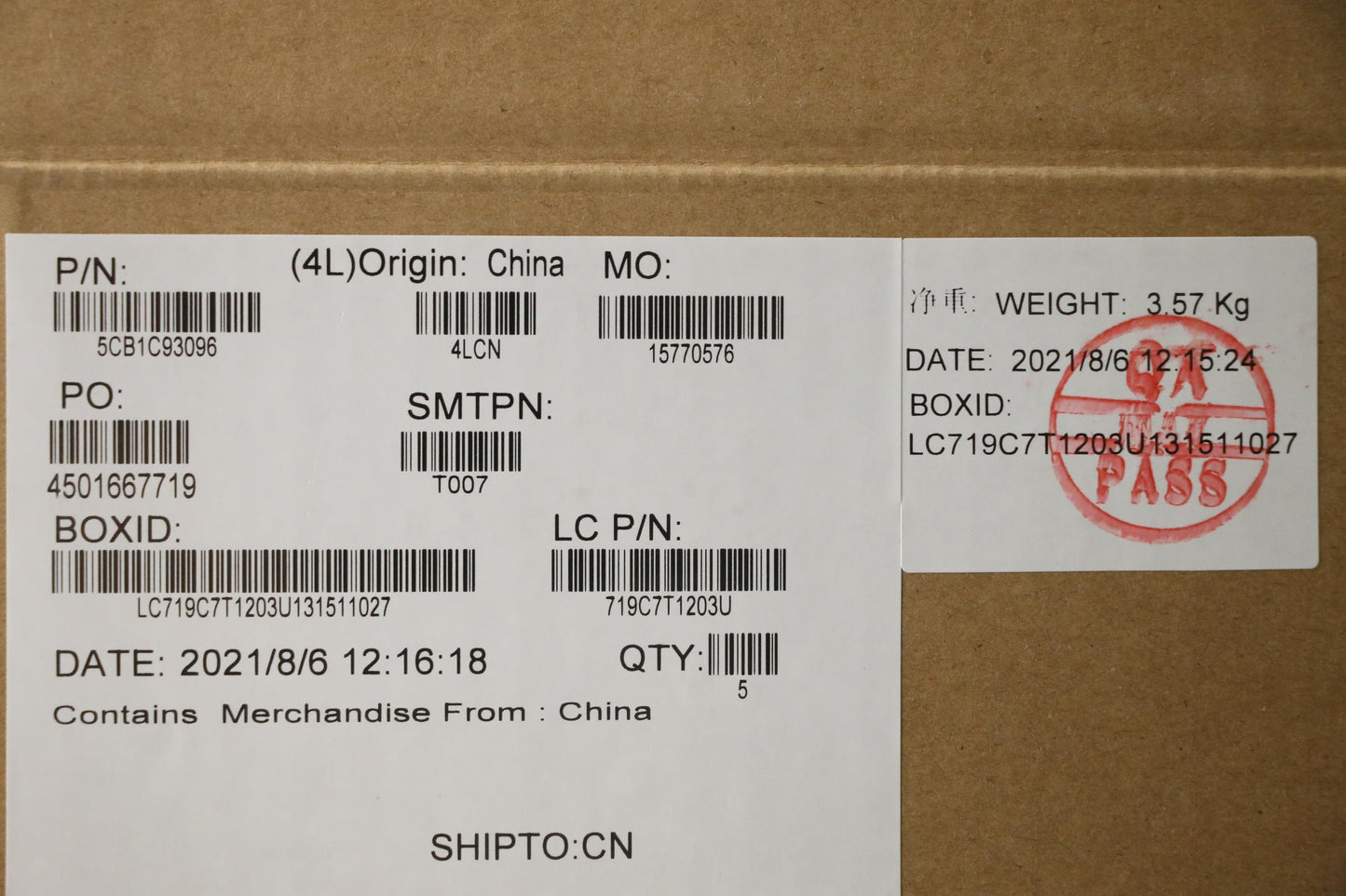 Lenovo Cover Upper Case Asm_Eng L82Jw - 5CB1C93096