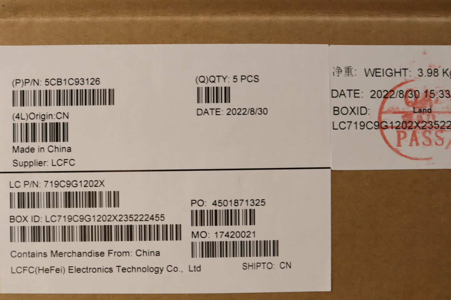 Lenovo Cover Upper Case Asm_Bel L82Js - 5CB1C93126