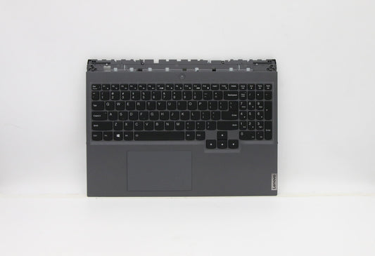 Lenovo C-Cover with Keyboard, USA English, Slate Grey, RGB Backlit - 5CB1C93130