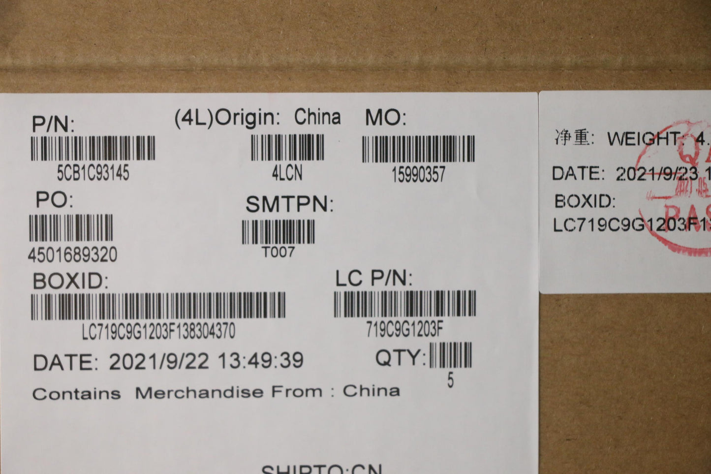 Lenovo Cover Upper Case Asm_Kor L82Js - 5CB1C93145